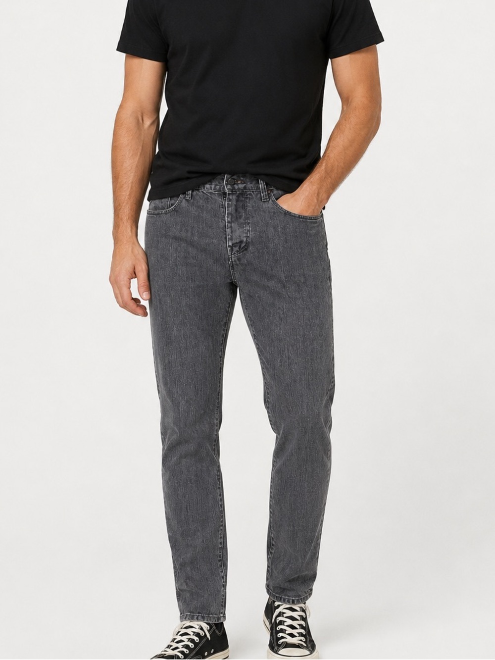 William Rast Men’s Button Fly Taper Jeans Size 32x32 (fits 32x31.5) Charcoal